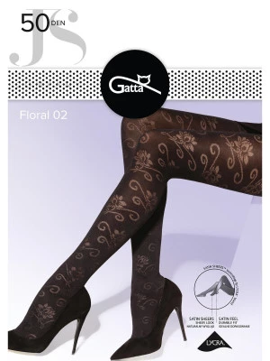 Колготки женcкие фантазийные Gatta FLORAL 02