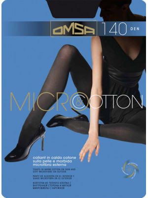 Колготки женские классические Omsa Micro&Cotton