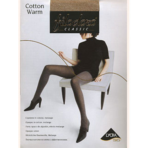 Колготки женские классические Filodoro Classic Cotton warm