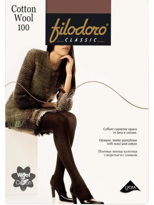 Колготки женские классические Filodoro Classic Cotton Wool 100